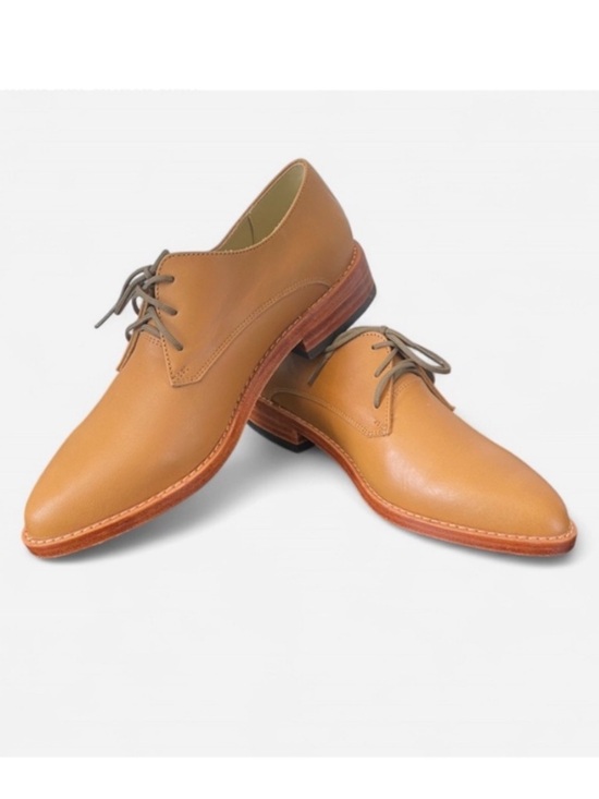 Nisolo Shoes - Nisolo James Oxford 6.5 Tan Leather Old Money Quiet Luxury Minimalist